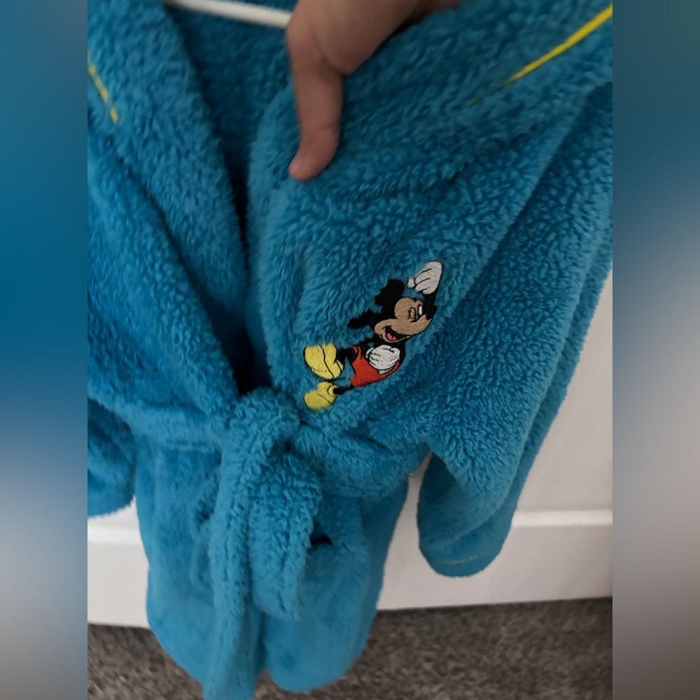 Disney Turquoise and Yellow Fleece Robe